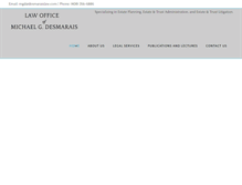 Tablet Screenshot of desmaraislaw.com